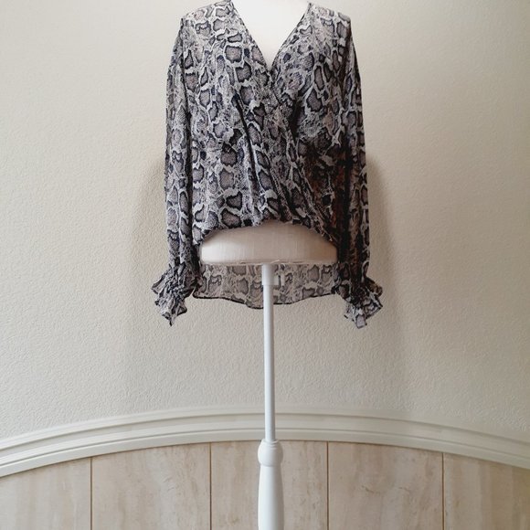All Saints Faux Wrap Blouse - Picture 5 of 14
